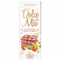 Шоколад молочный с начинкой «Dolce Mia», в ассортименте, 100 гр.