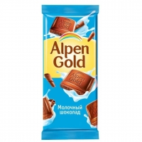 Шоколад «Alpen Gold» молочный, 90 гр.