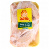 Набор из мяса цыплят-бройлеров «Ганна» замороженный, 1 кг.