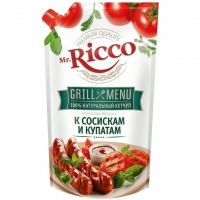 Кетчуп «Mr. Ricco Pomodoro Speciale», сосискам и купатам, 300 гр. 