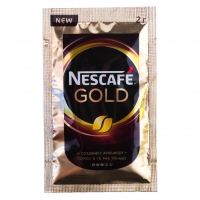 Кофе растворимый «Nescafe» Gold, с добавлением молотого, 2 гр.