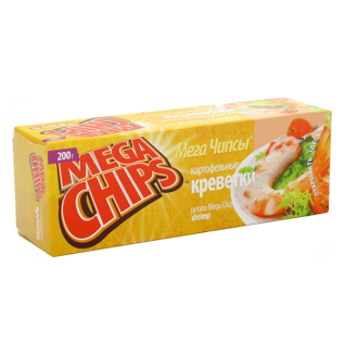 Чипсы картофельные «Mega Chips» в ассортименте 200 гр.