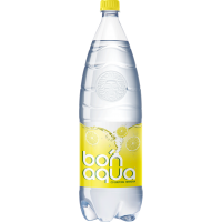 Вода питьевая «Bonaqua» газированная, лимон, 2 л.