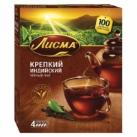 Чай черный «Лисма» Крепкий, в пакетиках, 100х2 гр.
