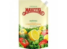 Майонез «Махеевъ» С лимонным соком 50,5%, 770 гр.